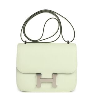 Hermes Constance 18 Vert Fizz Epsom Palladium Hardware