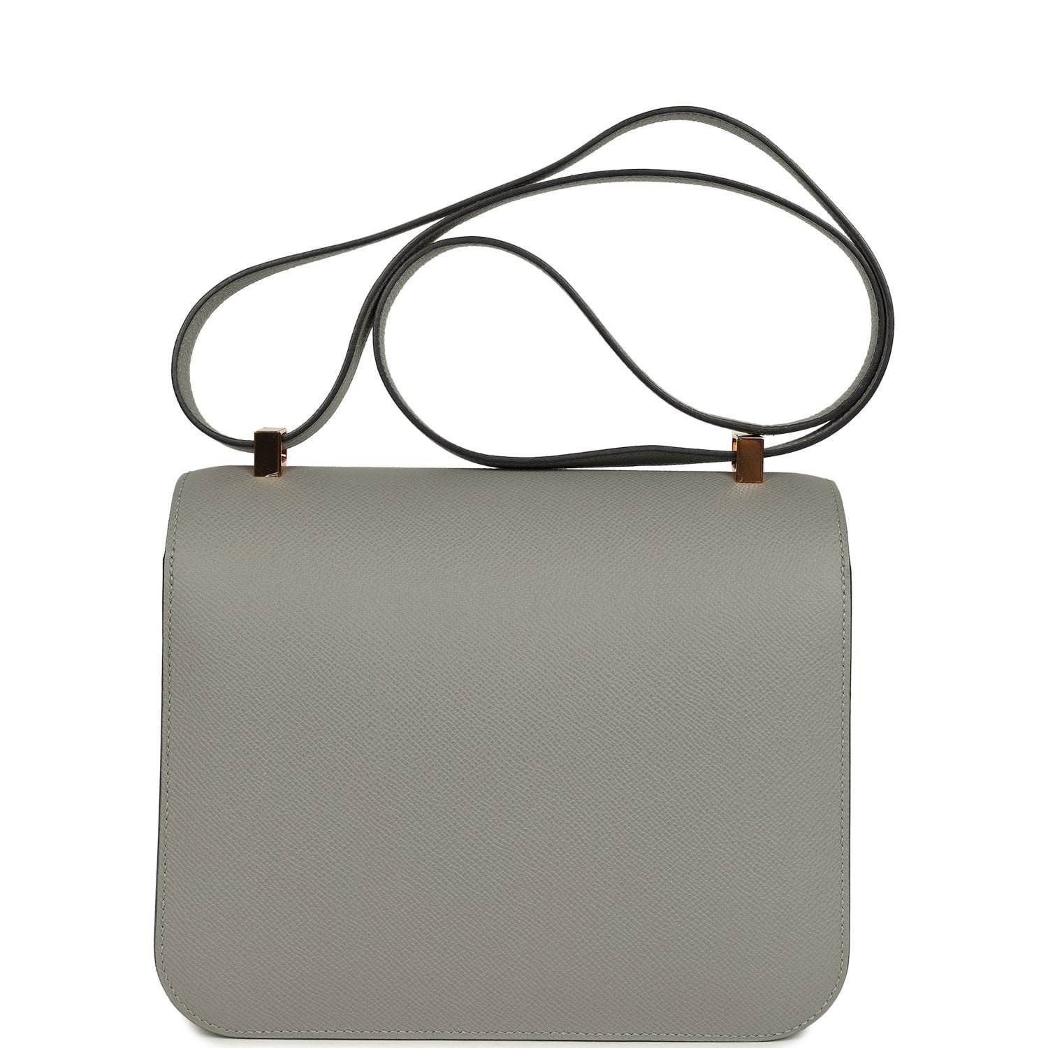 Hermes Special Order (HSS) Constance 24 Gris Mouette Verso Epsom Rose Gold Hardware - Image 4