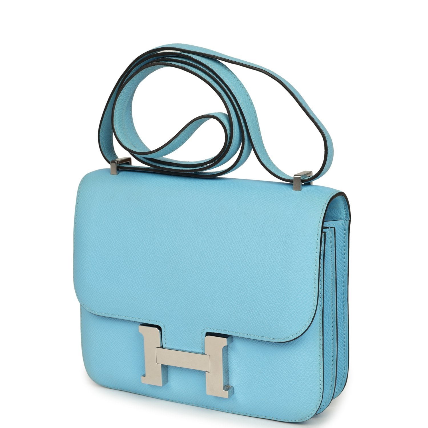 Hermes Constance 18 Celeste Epsom Palladium Hardware - Image 5