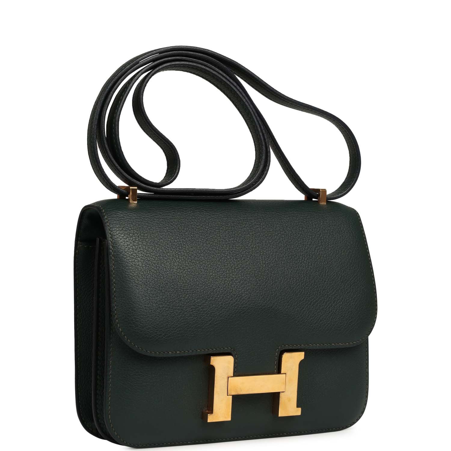 Hermes Constance 18 Vert Anglais Chevre Mysore Gold Hardware - Image 2