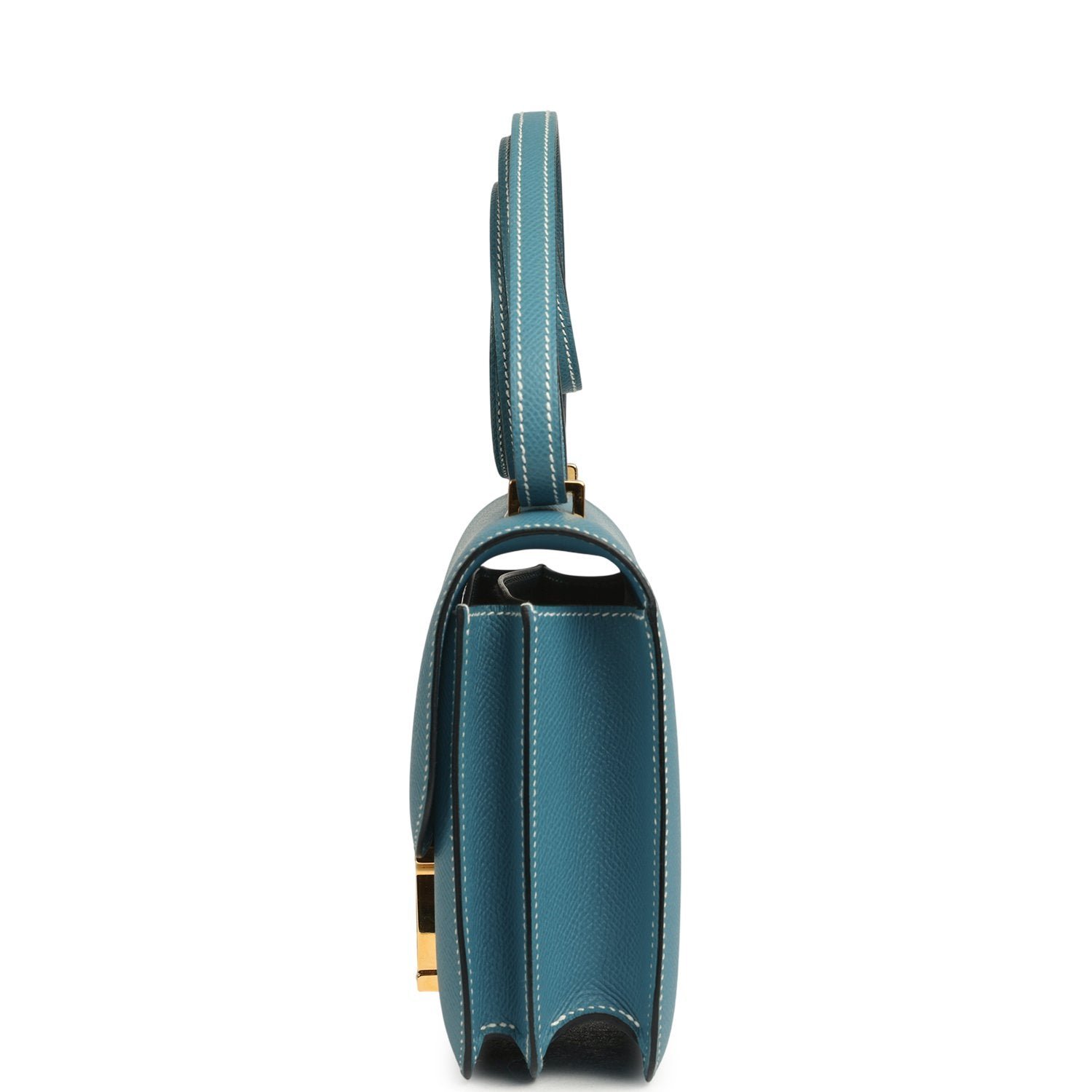 Hermes Constance 18 Blue Jean Epsom Gold Hardware - Image 3