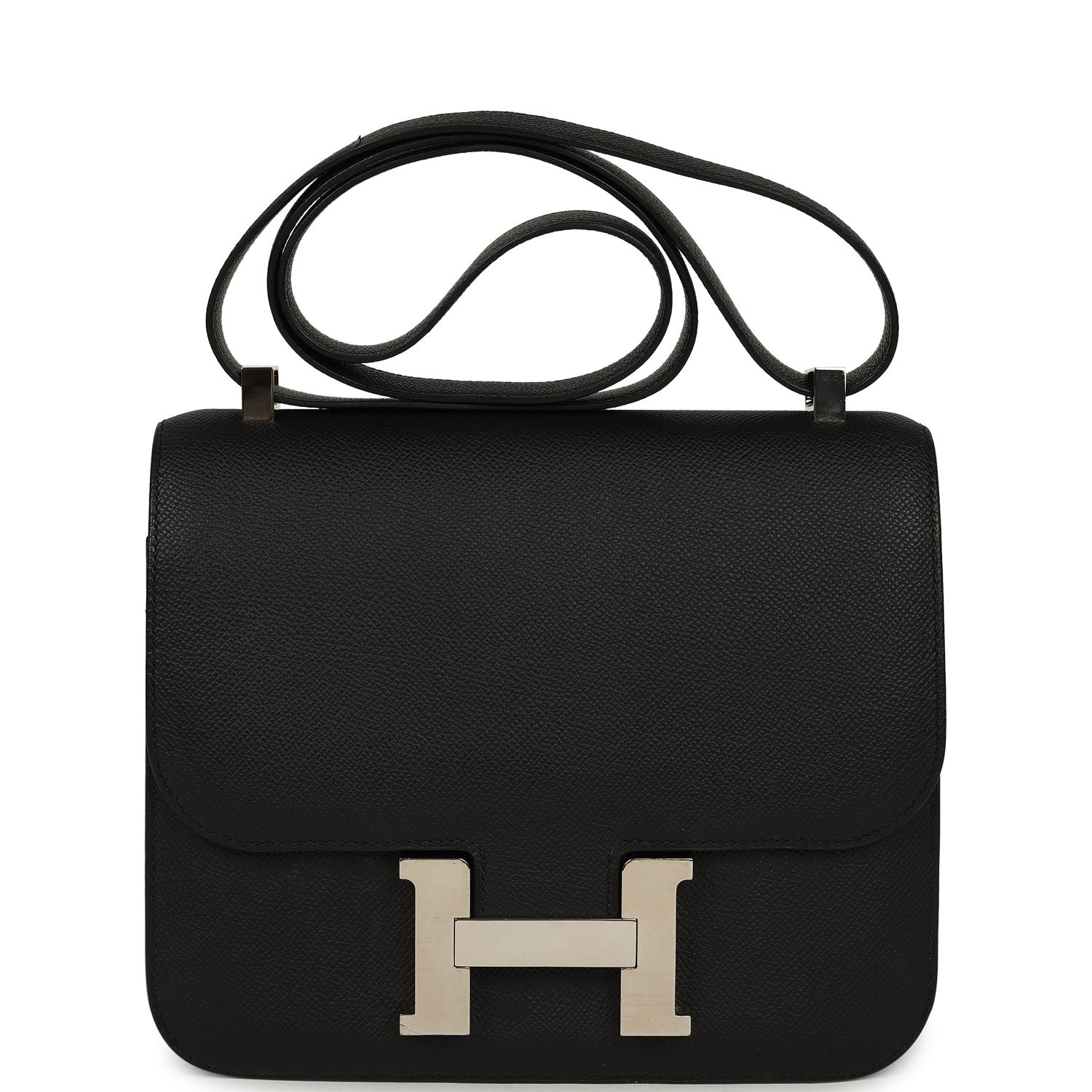 Hermes Constance 24 Black Epsom Palladium Hardware