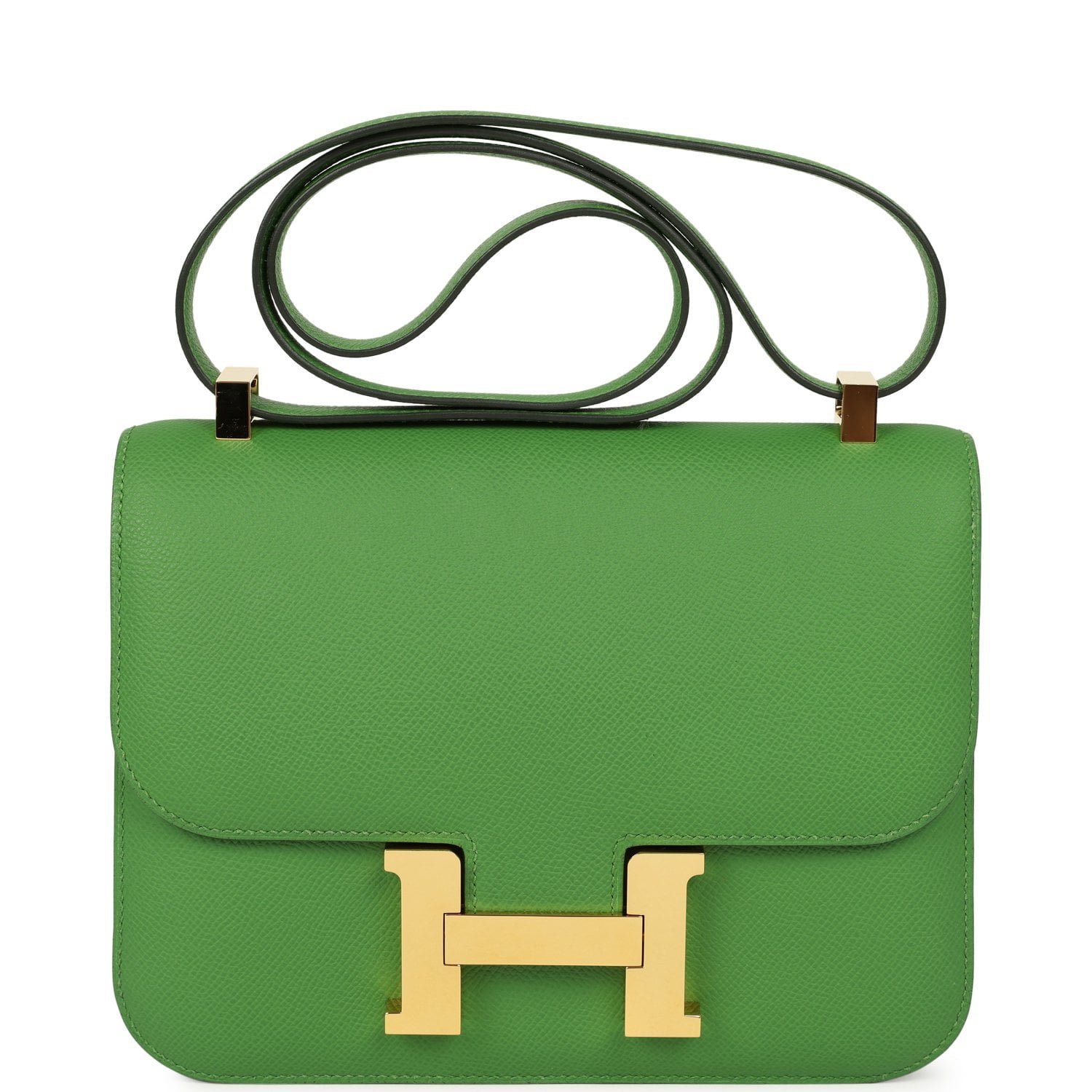 Hermes Constance 24 Vert Yucca Epsom Gold Hardware