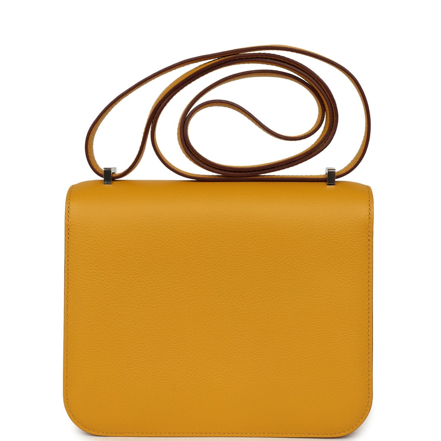 Hermes Constance 18 Jaune Ambre Verso Epsom Palladium Hardware - Image 4