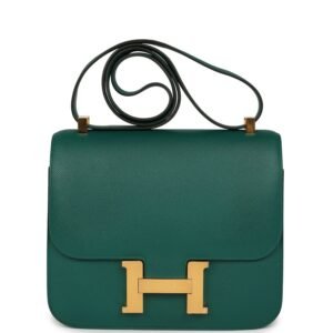 Hermes Constance 24 Malachite Epsom Gold Hardware