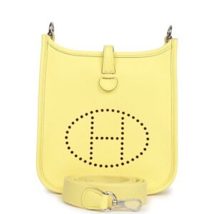 Hermes Evelyne TPM Limoncello Clemence Palladium Hardware