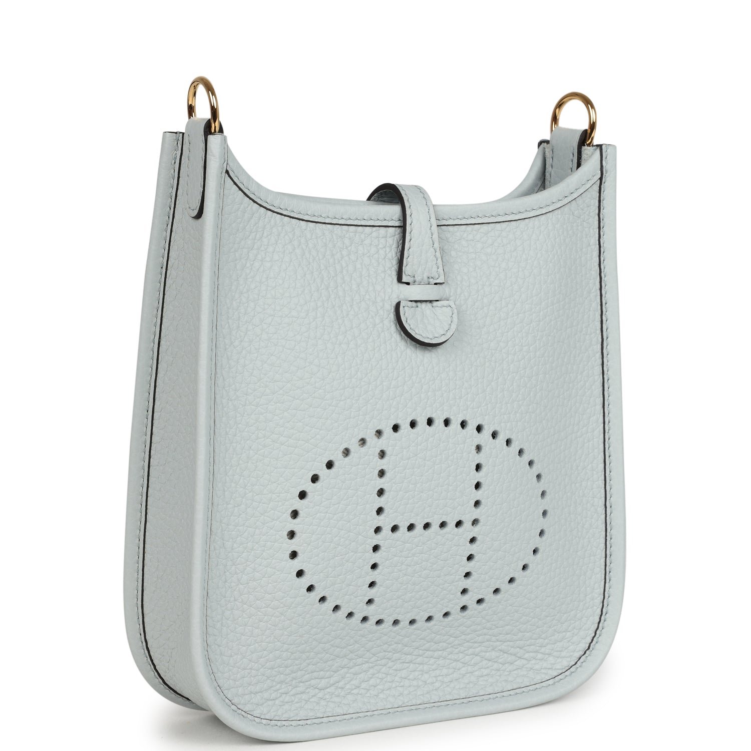 Hermes Evelyne TPM Bleu Pale Clemence Palladium Hardware - Image 2
