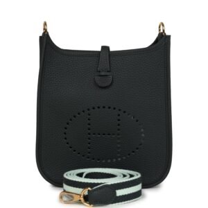 Hermes Evelyne TPM Vert Fonce Clemence Gold Hardware