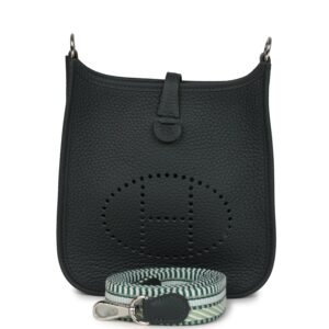 Hermes Evelyne TPM Vert Mangrove Clemence Palladium Hardware (MAC-H-E-250505-2)