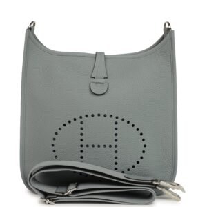Hermes Evelyne III PM Gris Pantin Clemence Palladium Hardware