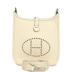 Hermes Evelyne TPM Cream Clemence Palladium Hardware
