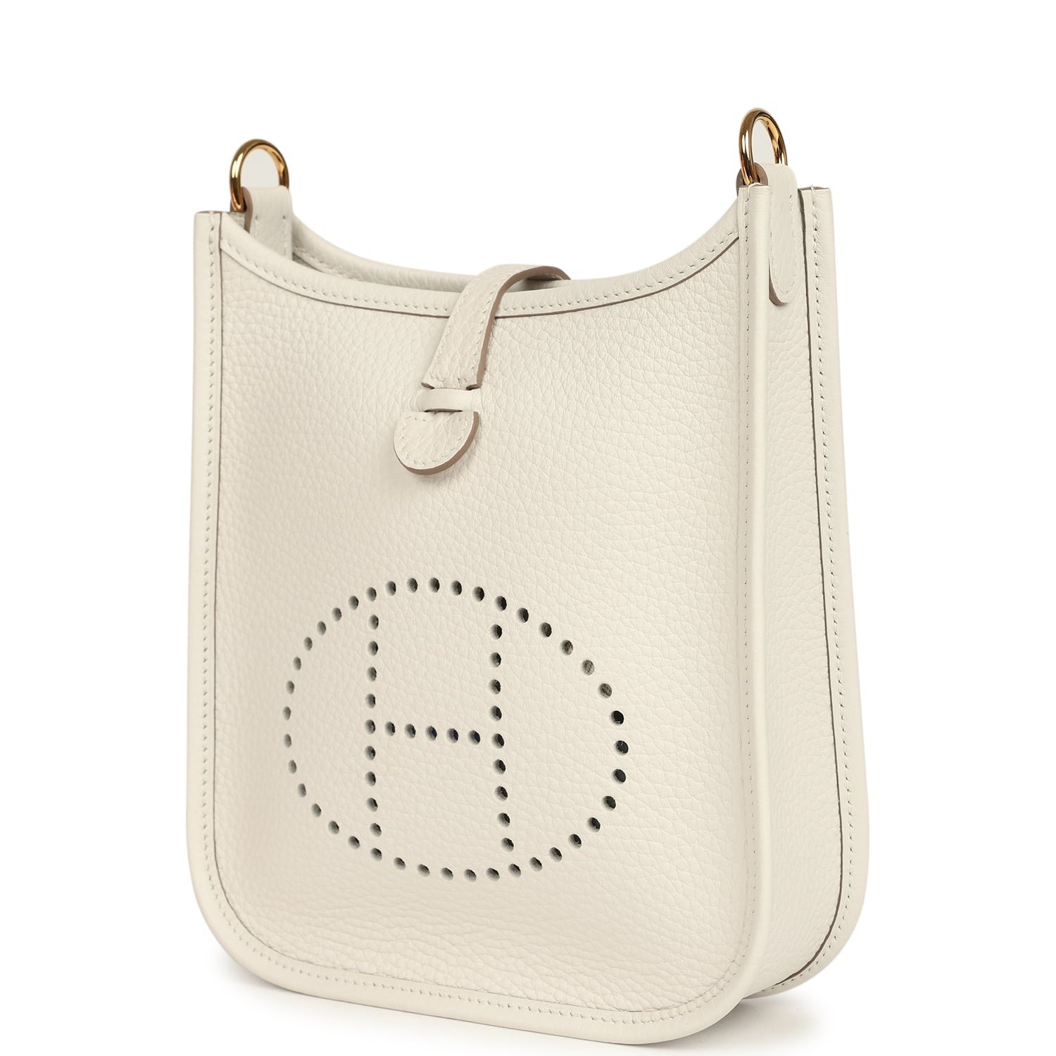 Hermes Evelyne TPM Gris Pale Clemence Gold Hardware - Image 5