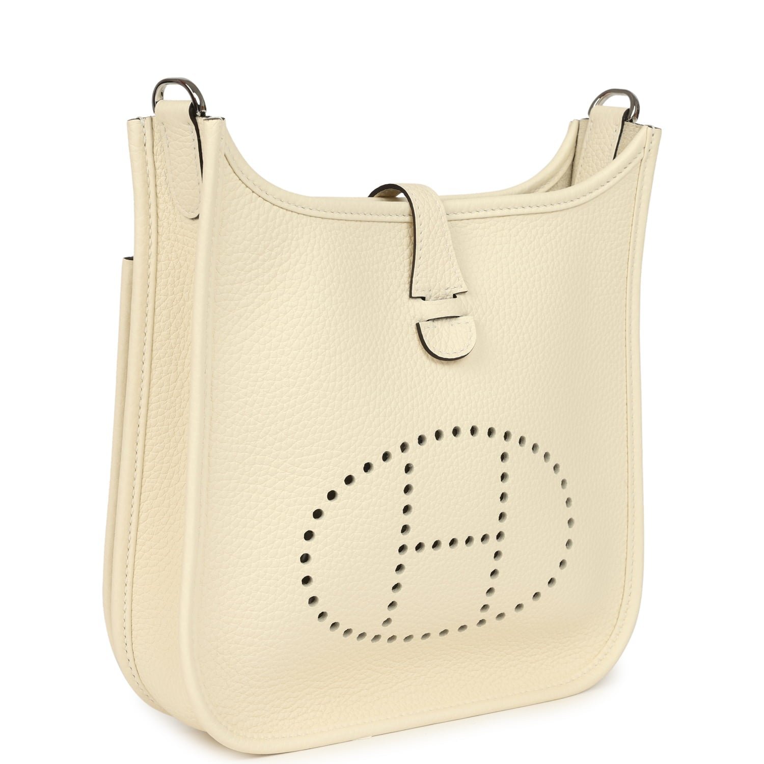 Hermes Evelyne 23 Cream Clemence Palladium Hardware - Image 2