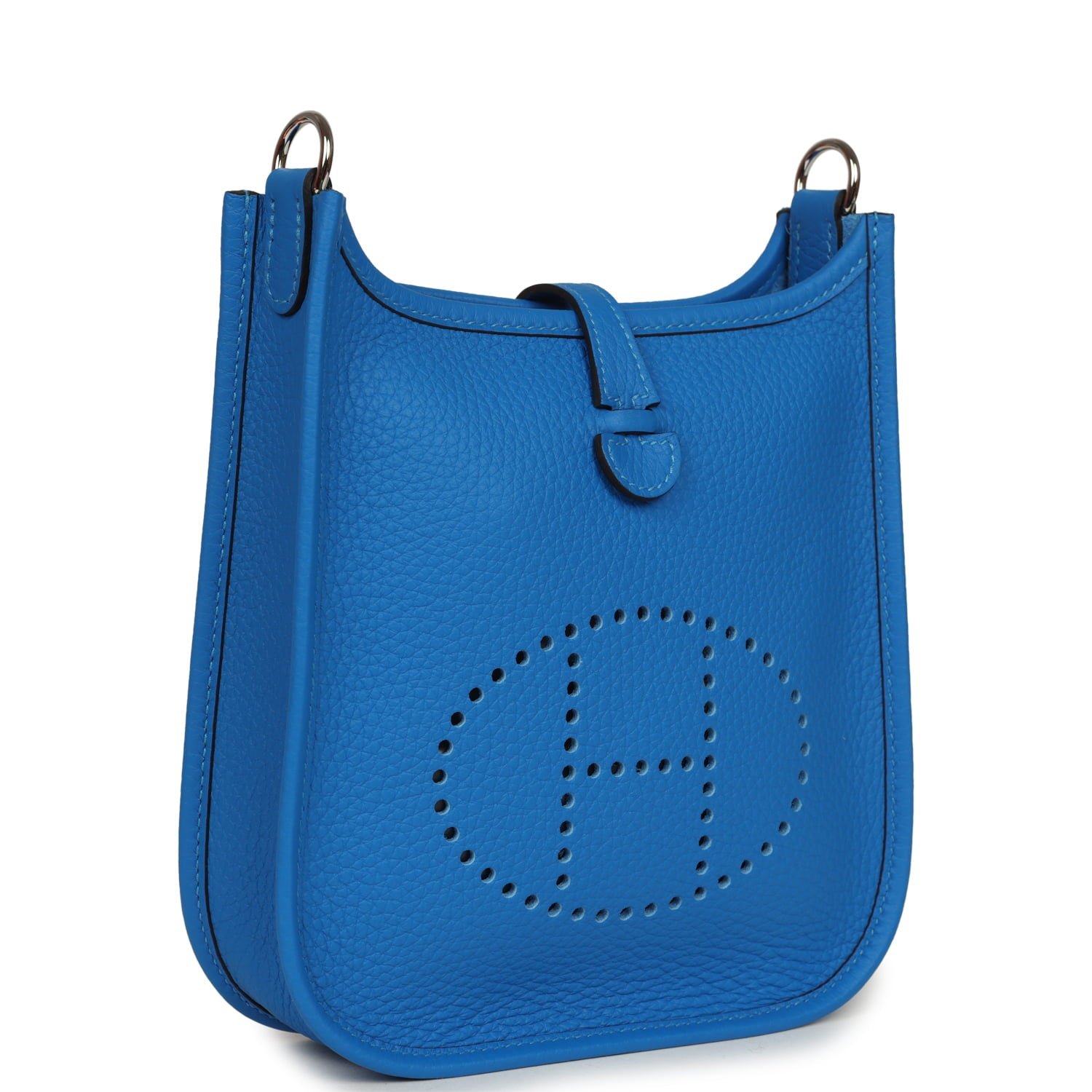 Hermes Evelyne TPM New Bleu Hydra Clemence Palladium Hardware - Image 2