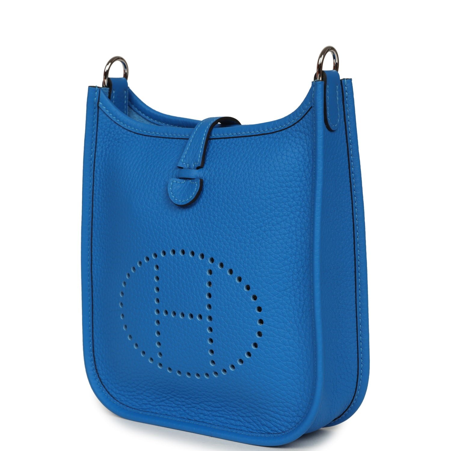 Hermes Evelyne TPM New Bleu Hydra Clemence Palladium Hardware - Image 5