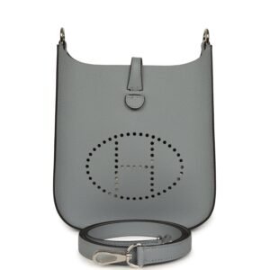 Hermes Evelyne Sellier TPM Gris Pantin Epsom Palladium Hardware