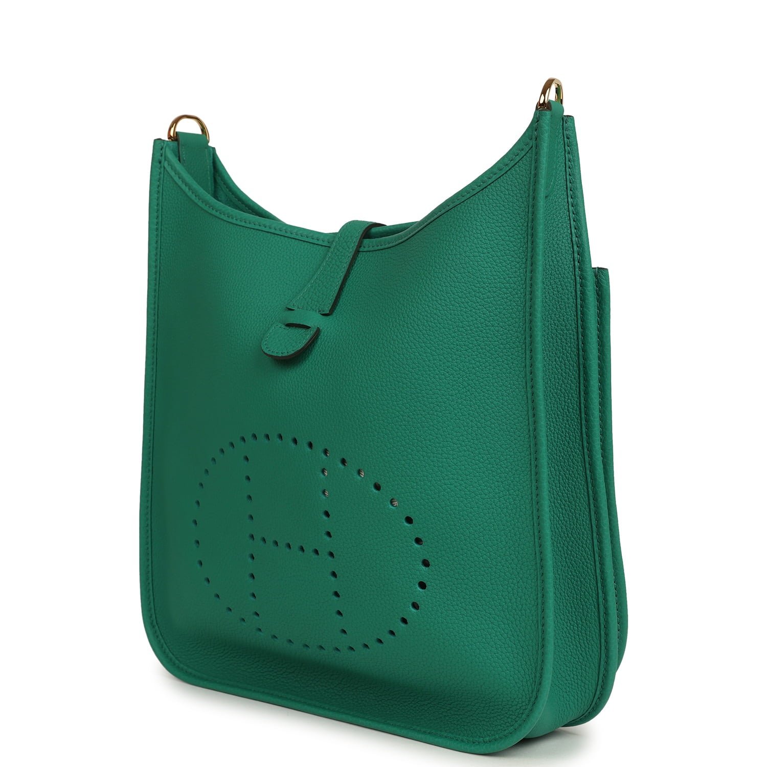 Hermes Evelyne III PM Vert Jade Clemence Gold Hardware - Image 5