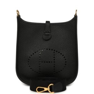 Hermes Evelyne TPM Black Clemence Gold Hardware (MAC-H-E-260506-1-TL)