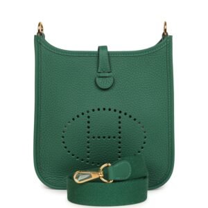 Hermes Evelyne TPM Vert Moyen Clemence Gold Hardware