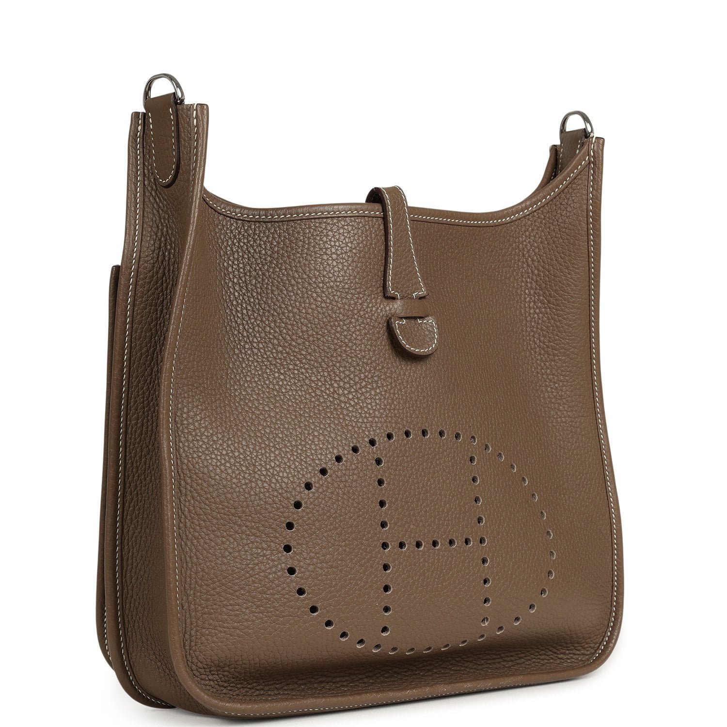 Hermes Evelyne III PM Etoupe Clemence Palladium Hardware - Image 2