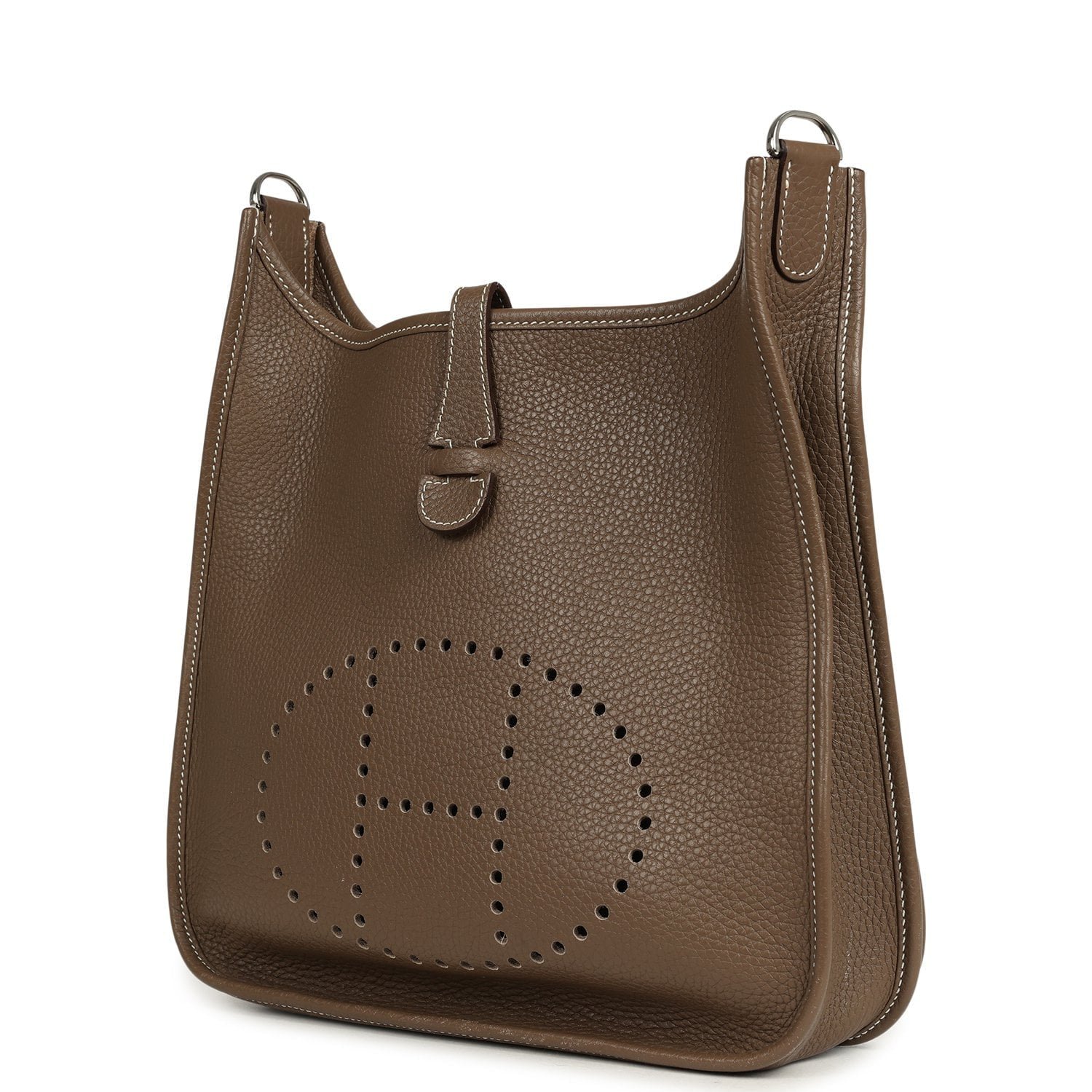Hermes Evelyne III PM Etoupe Clemence Palladium Hardware - Image 5