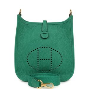 Hermes Evelyne TPM Vert Vertigo Clemence Gold Hardware