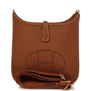 Hermes Evelyne 23 Gold Clemence Gold Hardware