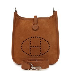 Hermes Evelyne TPM Chamois Grizzly, Gold Clemence Palladium Hardware
