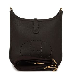 Hermes Evelyne 23 Ebene Clemence Gold Hardware
