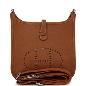 Hermes Evelyne 23 Gold Clemence Palladium Hardware