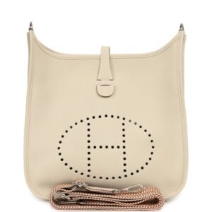 Hermes Evelyne III PM Craie Clemence Palladium Hardware (MAC-H-E-260903-1)