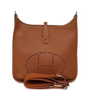 Hermes Evelyne III PM Gold Clemence Palladium Hardware