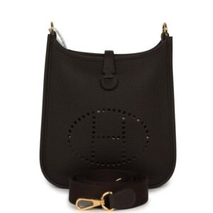 Hermes Evelyne TPM Ebene Clemence Gold Hardware