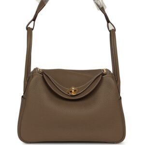 Hermes Lindy 26 Etoupe Clemence Gold Hardware
