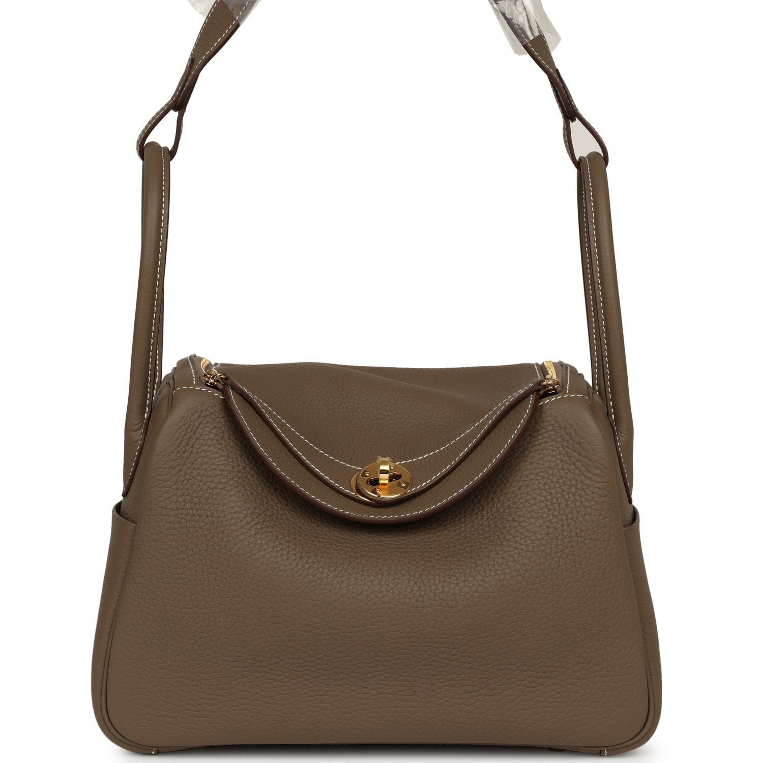 Hermes Lindy 26 Etoupe Clemence Gold Hardware