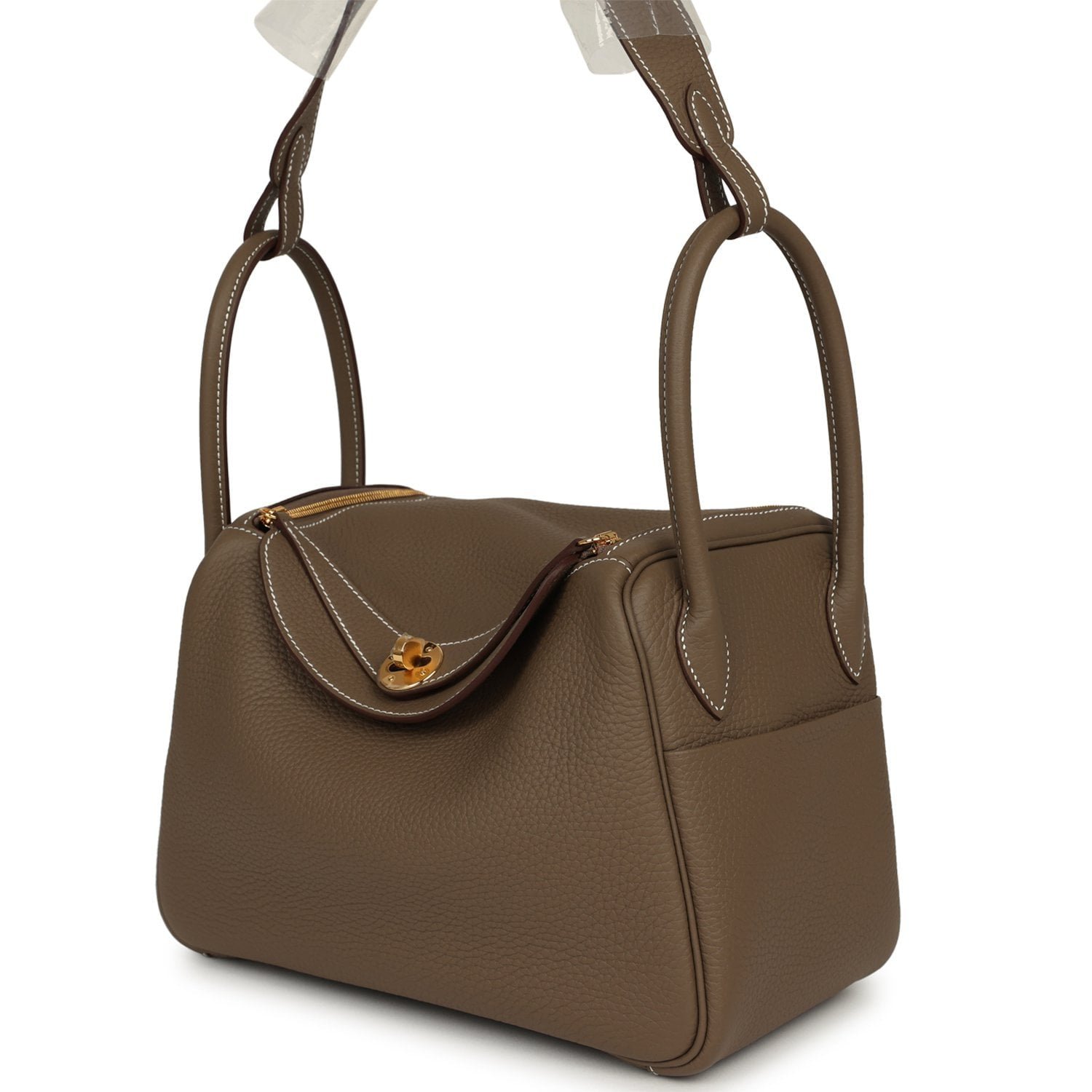 Hermes Lindy 26 Etoupe Clemence Gold Hardware - Image 5