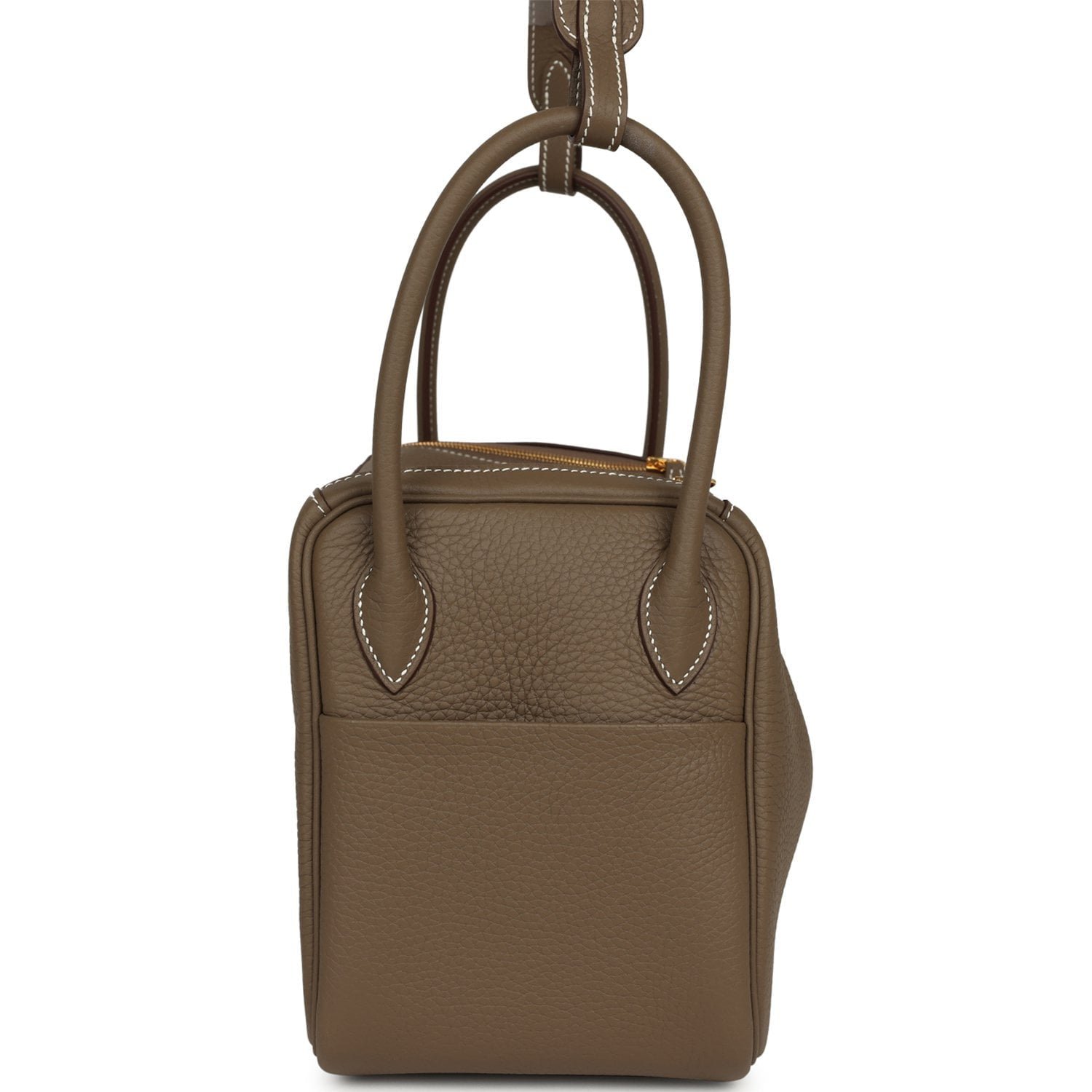 Hermes Lindy 26 Etoupe Clemence Gold Hardware - Image 3
