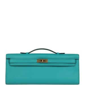 Hermes Kelly Cut Vert Verone Swift Gold Hardware