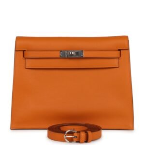 Hermes Kelly Danse Abricot Verso Evercolor Palladium Hardware