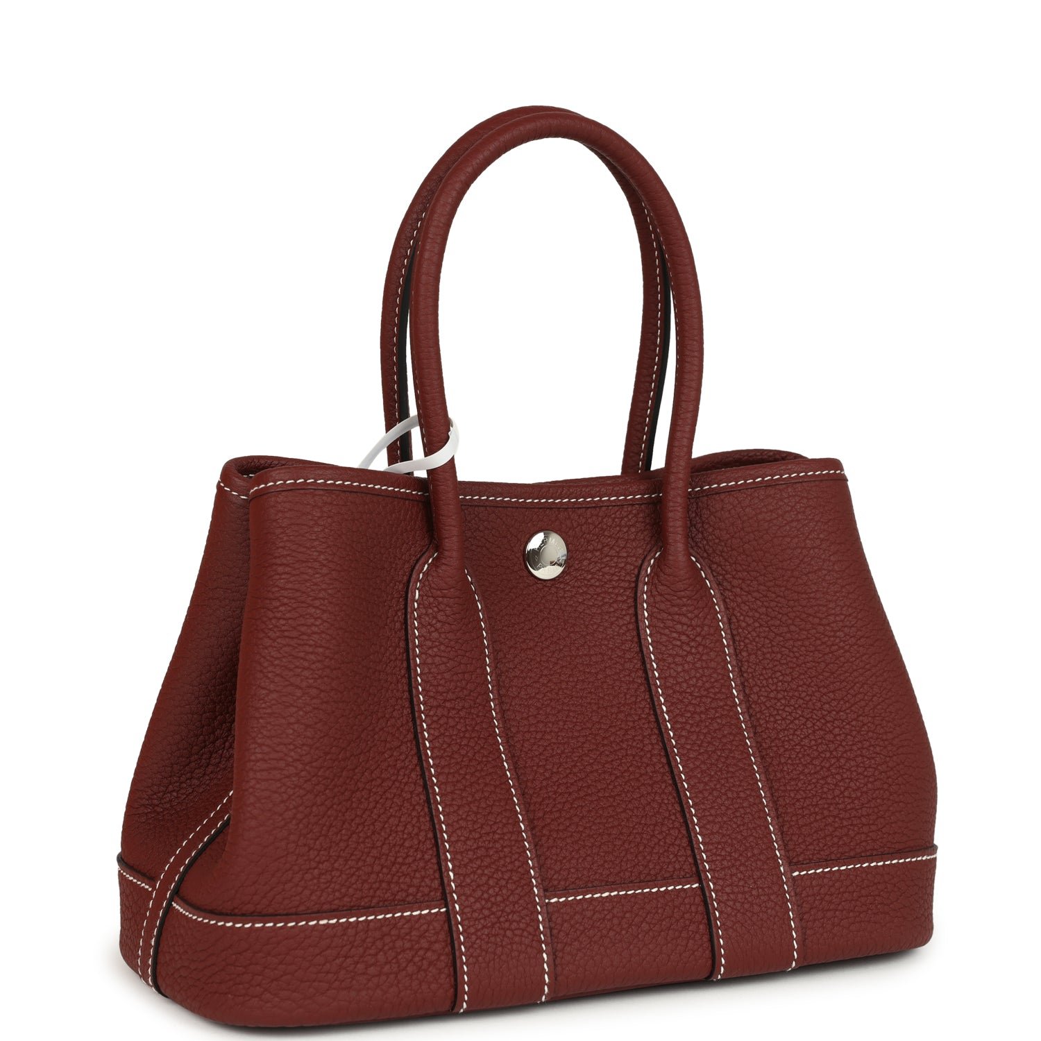 Hermes Garden Party Neo 23 Rouge H Negonda Palladium Hardware - Image 2