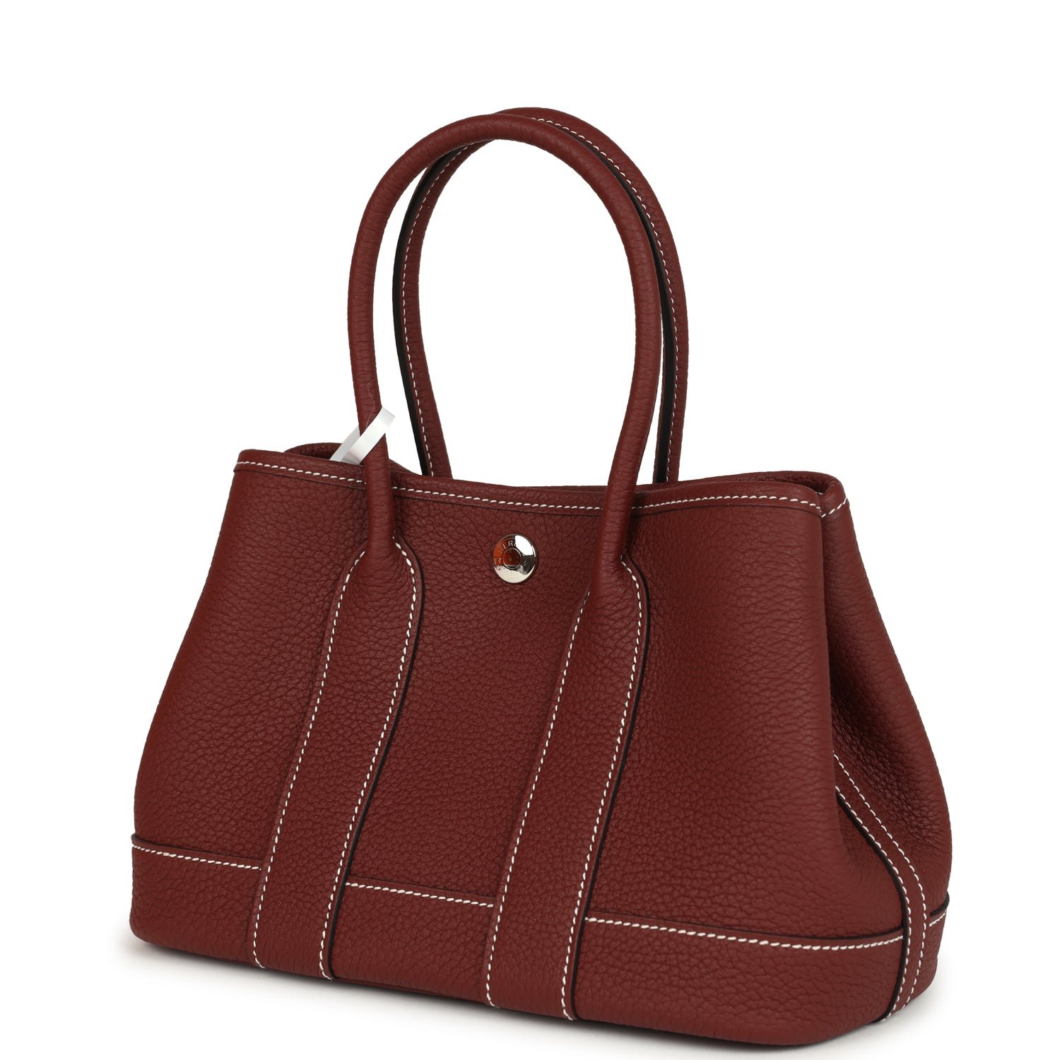 Hermes Garden Party Neo 23 Rouge H Negonda Palladium Hardware - Image 5