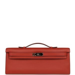 Hermes Kelly Cut Brique Swift Palladium Hardware