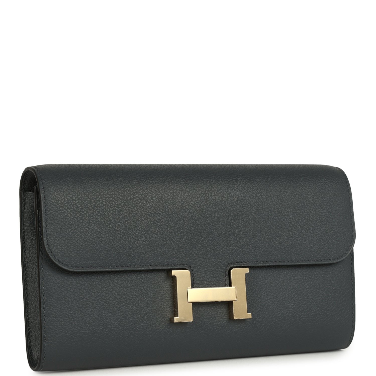 Hermes Constance Wallet To Go Gris Misty Evercolor Permabrass Hardware - Image 2