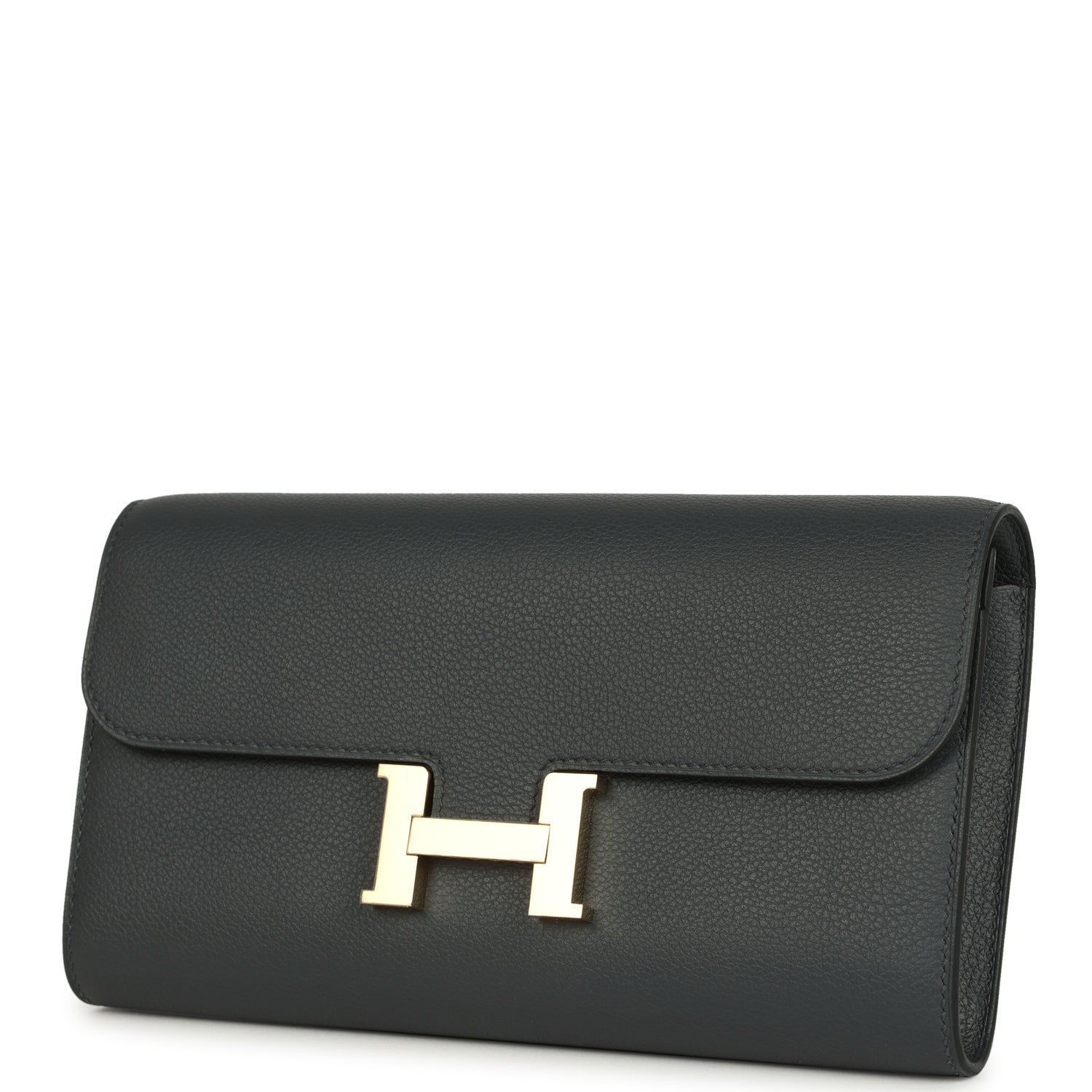 Hermes Constance Wallet To Go Gris Misty Evercolor Permabrass Hardware - Image 5