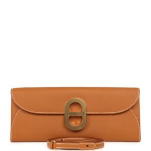 Hermes Maillon Chaine d' Ancre Wallet to Go Gold Epsom Gold Hardware