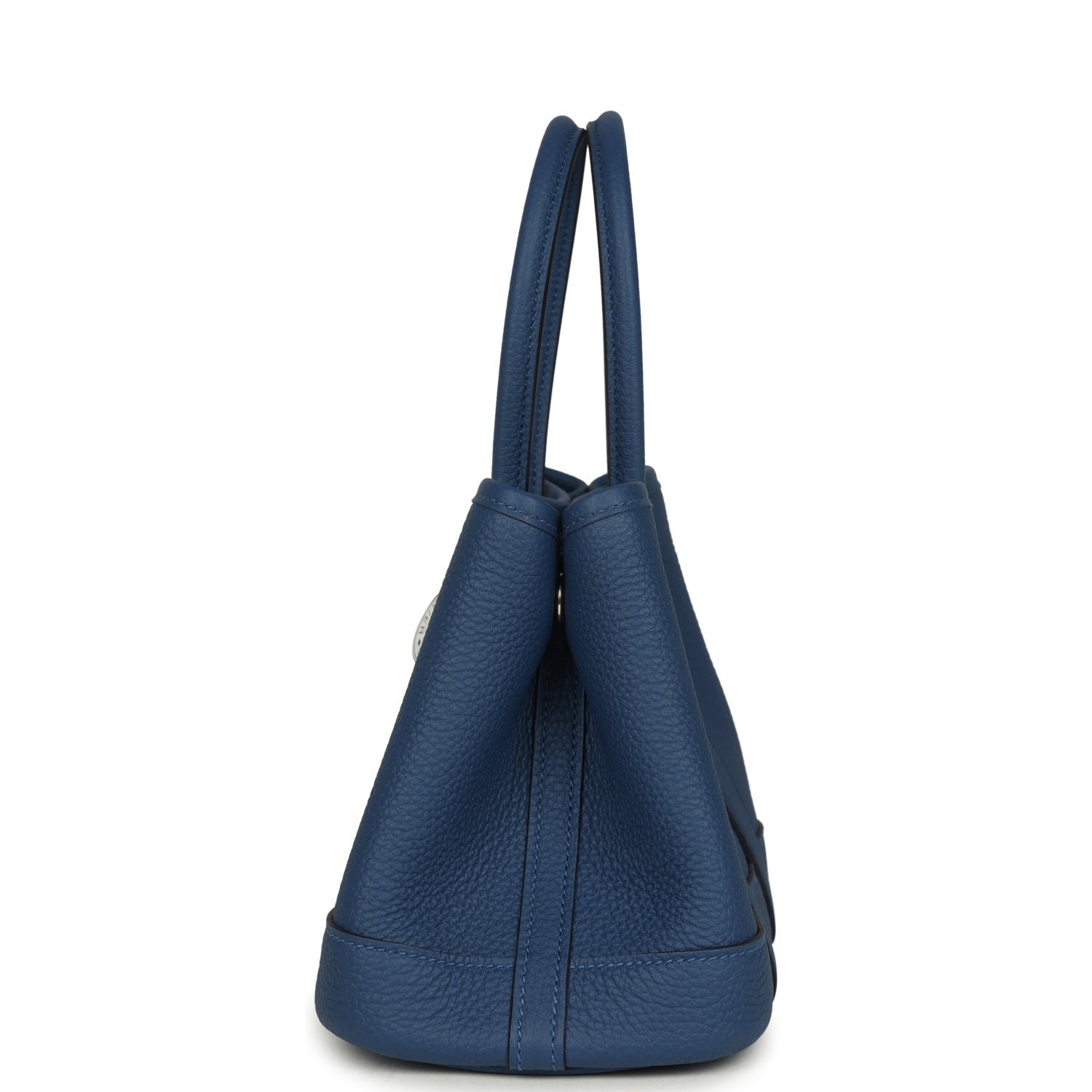 Hermes Garden Party Neo 23 Bleu Tie Togo Palladium Hardware - Image 3
