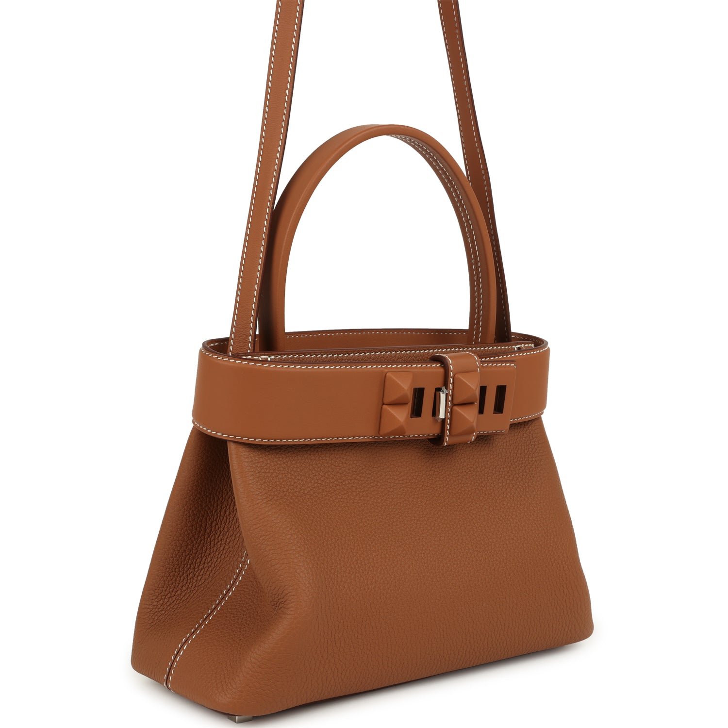 Hermes Medor Bag Gold Togo and Swift Palladium Hardware - Image 3