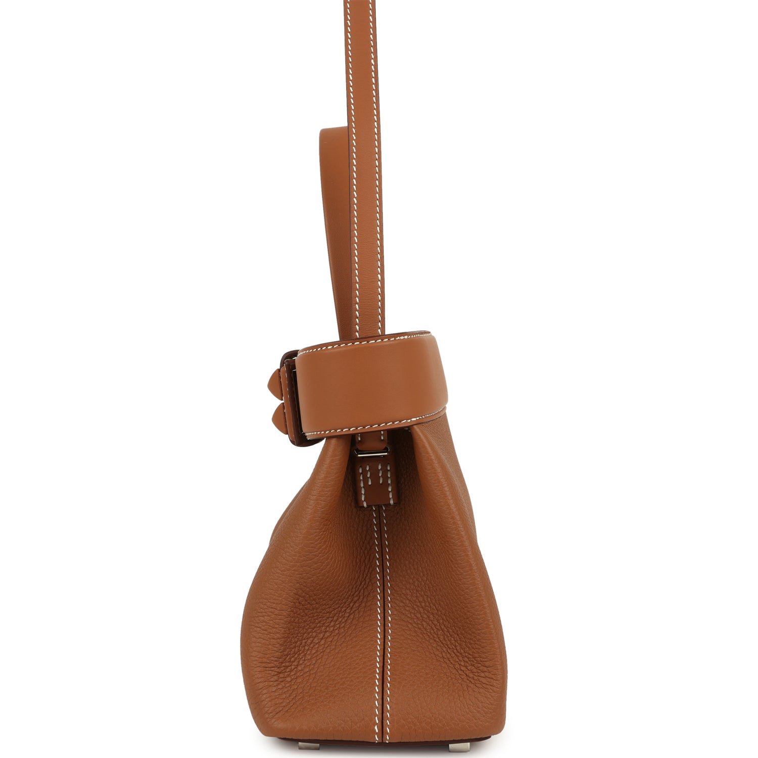 Hermes Medor Bag Gold Togo and Swift Palladium Hardware - Image 5