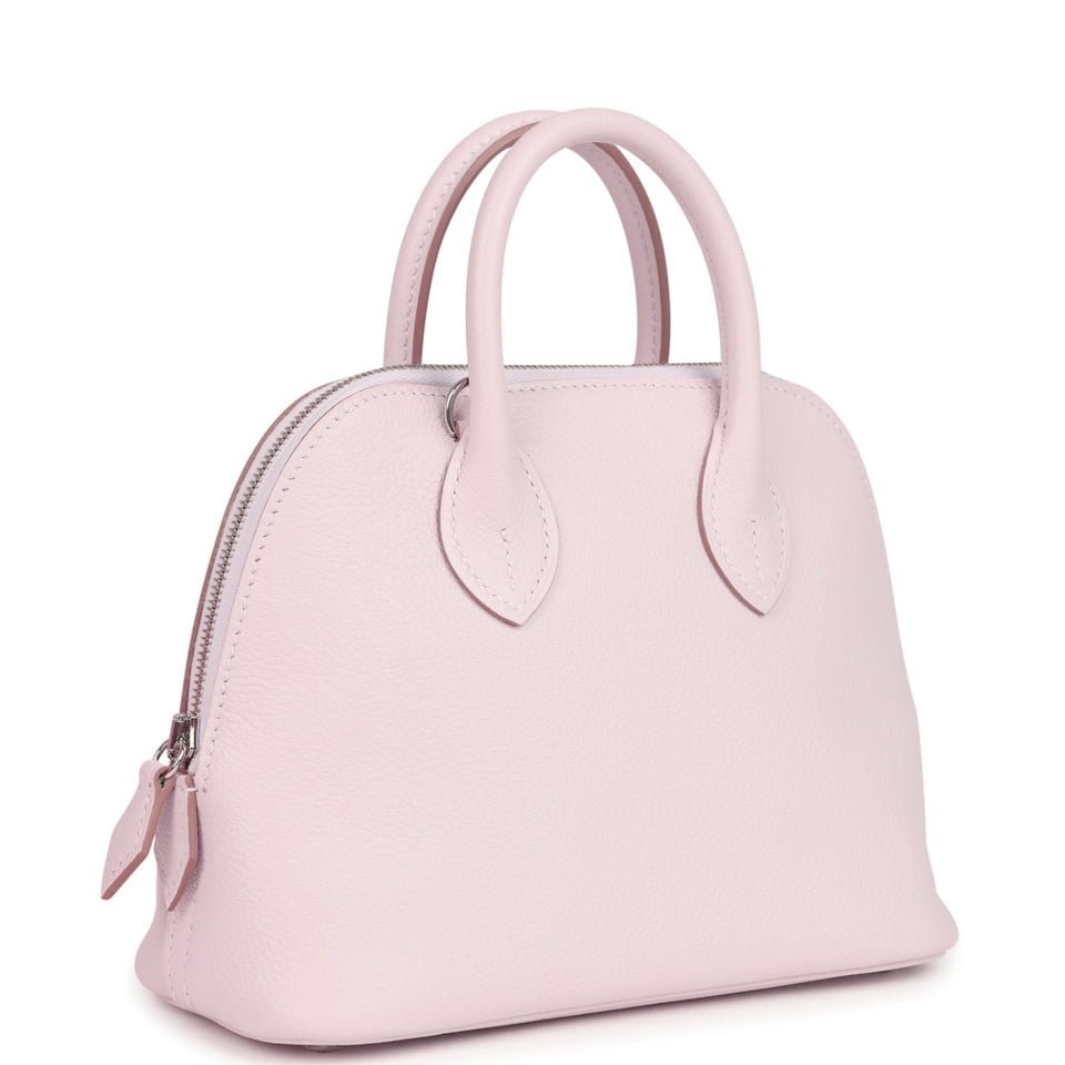 Hermes 1923 Bolide Mini Mauve Pale Verso Evercolor Palladium Hardware - Image 2