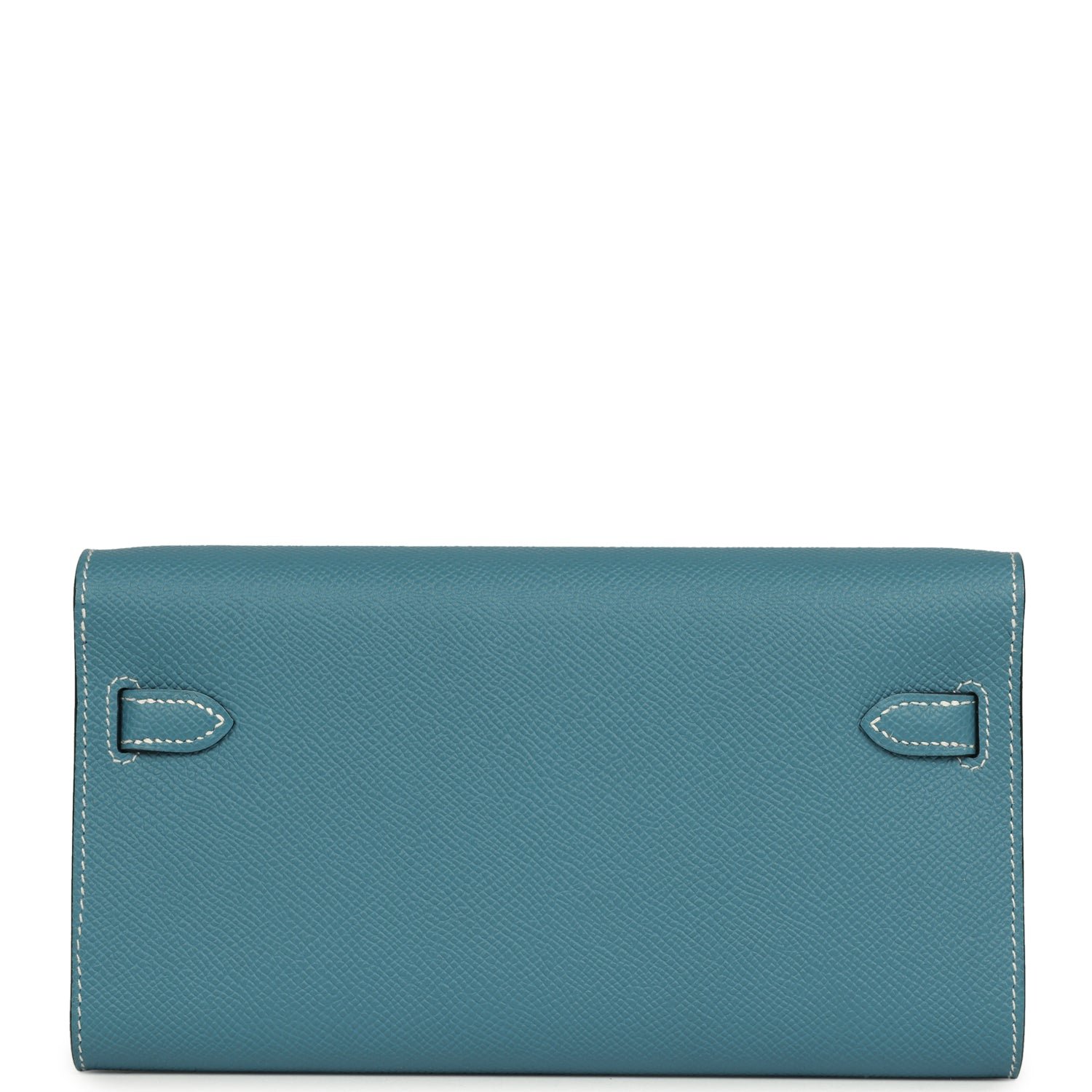 Hermes Kelly Wallet To Go Blue Jean Epsom Gold Hardware - Image 3